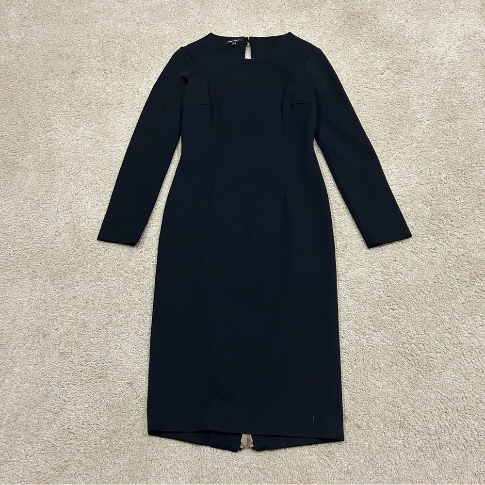 Etxart & Panno Black Luxury Night Dress W/Zipper & Open Back Size Small